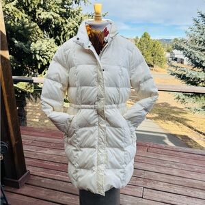 Talbots Cream Puffer Anorak
